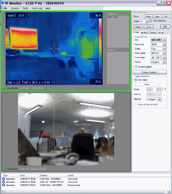 IR Monitor with visual camera and A320