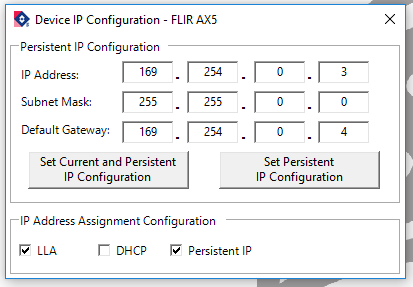 Assigning an IP Address to a Camera