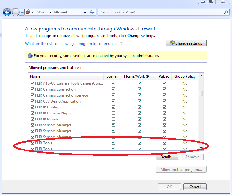 FLIR Tools/Tools+ - No live image from Ethernet cameras