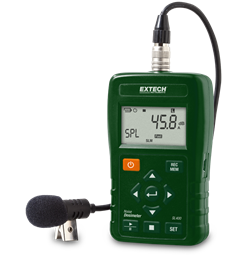 Extech SL130W-NIST Sound Level Meter With NIST, Alarm, 0.5" Microphone, 130dB, LCD Display