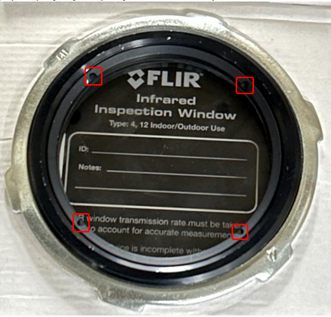 FLIR IR Windows Removing Frame from IRW2C3C4C